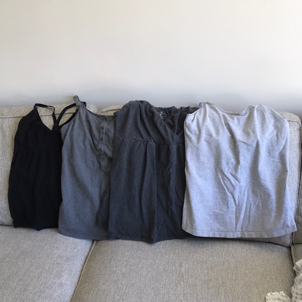 Nursing / Breastfeeding Tanks - set of 4